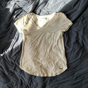 Abercrombie & Fitch Light Gray Textured Top